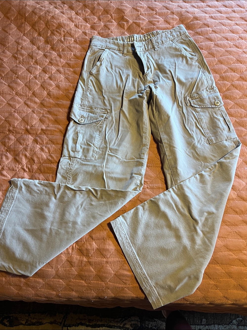 American Eagle Outfitters Cargo Pants - Light Tan